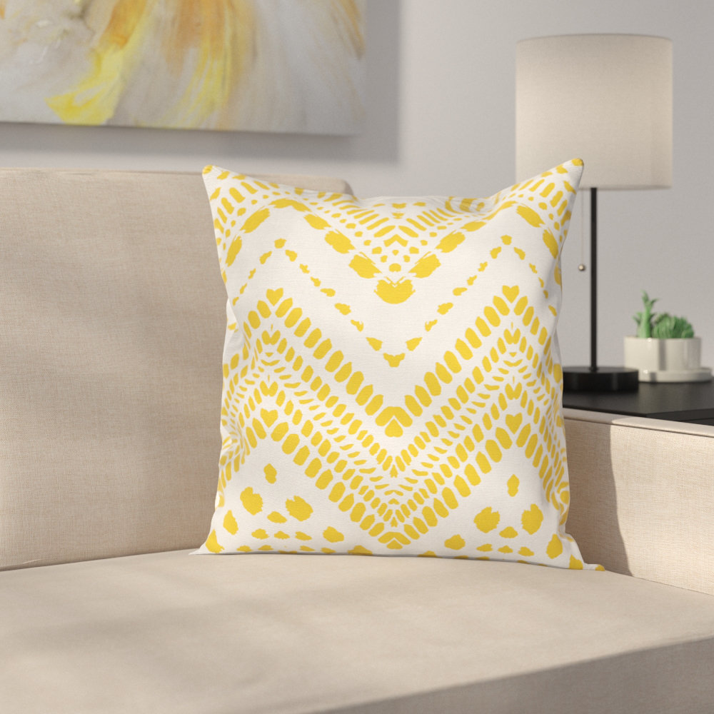 Chevron Tribal African Square Cushion Pillow Cover Ambesonne 