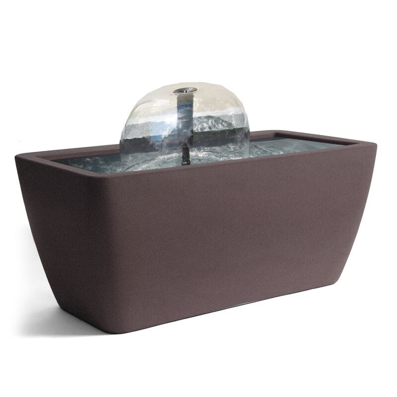 Fontaine en acrylique Tessie, Pierre brune