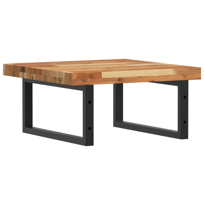 Asul 50cm Solid Wood Bathroom Vanity Top, Acacia/Black