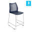 Tabouret de bar empilable avec dossier ventilé et repose-pieds intégré-112818893-112818892-112818891