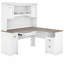 Bureau de direction en L avec huche Ozro 60W-929694436