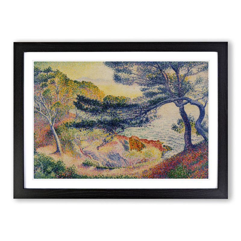 Le Cap Layet by Henri-Edmond Cross - Picture Frame Painting, 27cm H x 36cm W x 2cm D, Black Framed