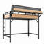 Lit mezzanine en métal avec tablettes de rangement, panneau perforé, lumières USB et DEL-130022724-130022728
