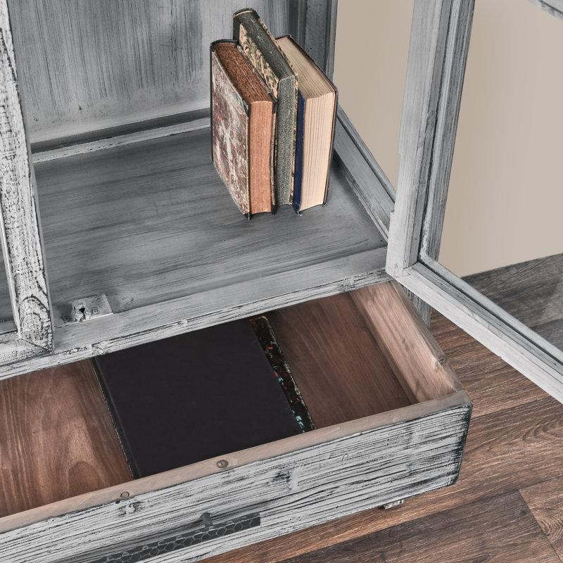 Vitrine haute Simon, Bleu antique