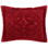 Taie décorative touffetée 100% coton Ashille de la collection Ashton, conception en médaillon, respirante et douce, certifiée OEKO-TEX, lavable à la machine, toutes saisons, 21 po x 27 po, bourgogne