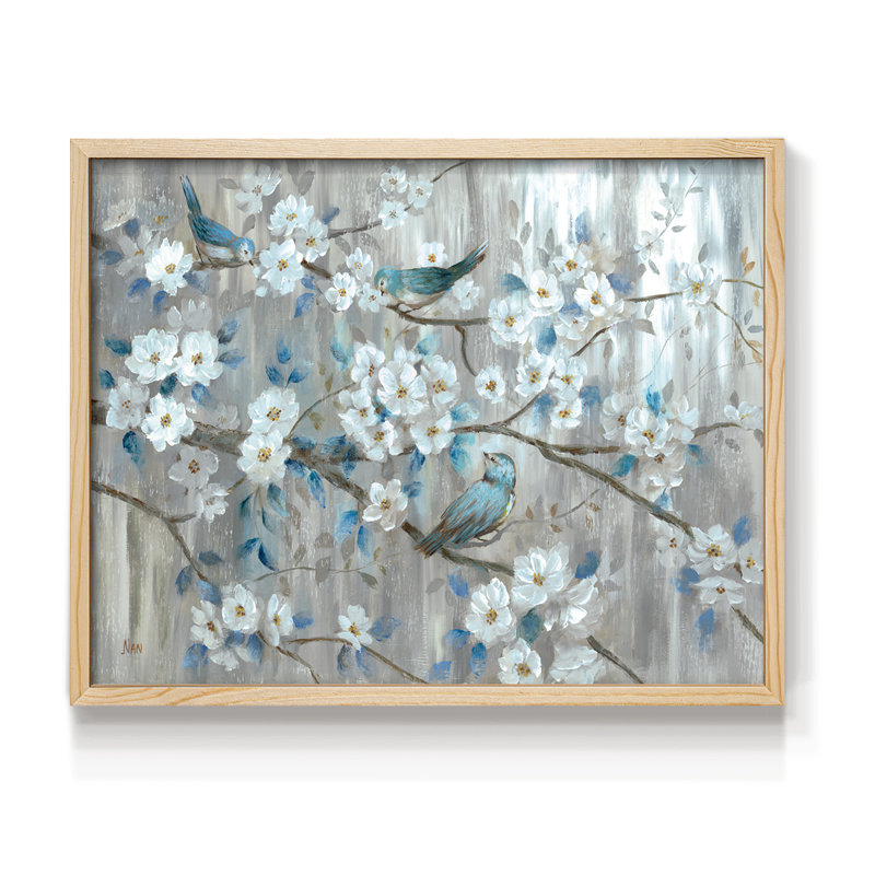 Bleu sarcelle - Reproduction encadrée - Restickable, H 8 po x l 10 po, Naturel