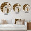 Terracotta Minimalist Boho Rainbow II - Horloge murale moderne-60327102