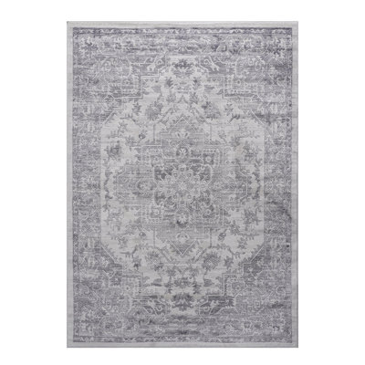 Tapis argenté 5 x 7 sans perte de poils, idéal pour le salon, la chambre à coucher, la salle à manger, le bureau, la chambre à coucher, le dortoir et la cuisine