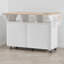 Îlot de cuisine de 55,5 po de large avec abattant-579097699-579097710