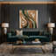 Art mural abstrait sur toile brune figurative-92559519