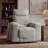 Weddel 37.2" Wide Modern Corduroy Power Recliner with Swivel and Glider