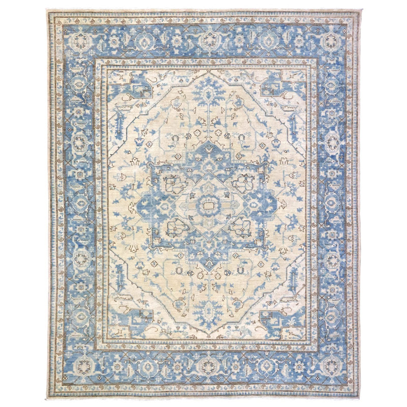 One-of-a-Kind 7'8" X 9'8" New Age Wool Area Rug in