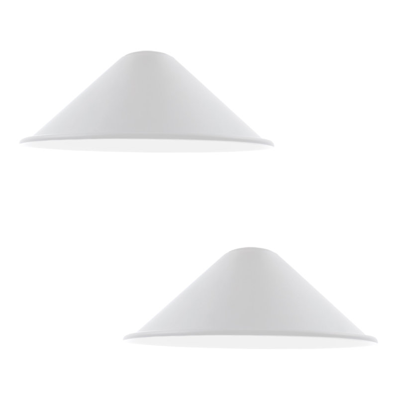 Nikias 10cm H Metal Cone Shape Lamp Shade ( Uno ), White