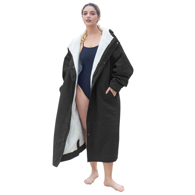 Parka de bain pour adulte très chaude Catalonia, Noir, TG