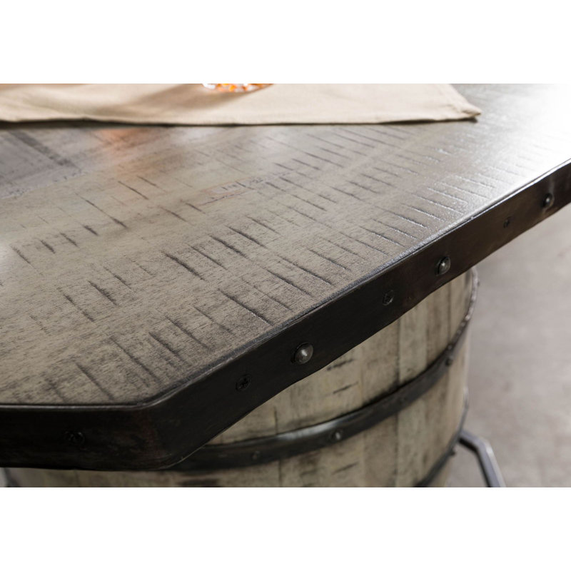 HEAVY INDUSTRY Solid Wood Dining Table, in Grey
