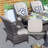 8 - Person Wicker Patio Dining Set with Rectangular Table , Cushions Included