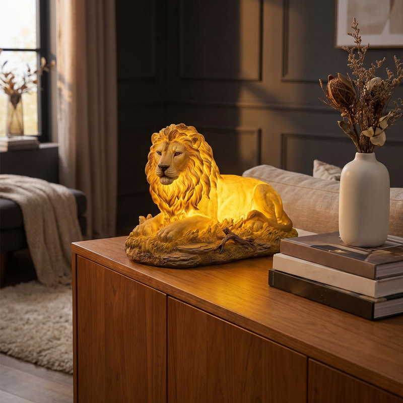 Ornement en résine Lions Night Light