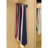 Pullout 14 Inch Side Mount Extending Closet Tie And Belt Organization Storage Rack Holder For Up To 25 Ties, Chrome