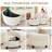 Round Oversized Swivel Barrel Chair with Half Moon Ottoman and Double Storage-1666658236