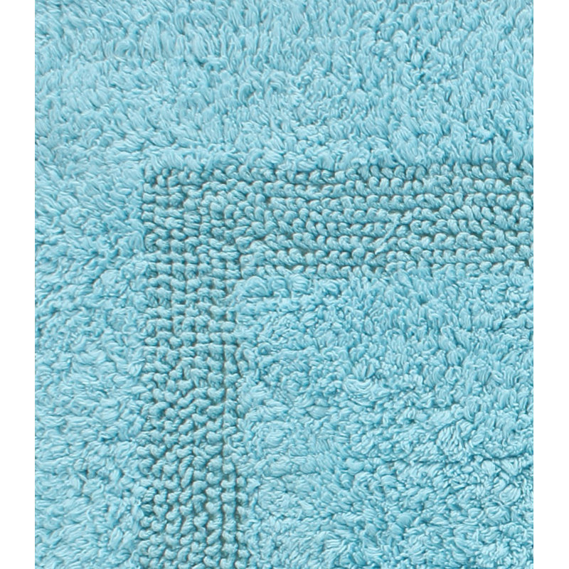 Tapis pour salle de bain en coton réversible 100% coton, doux et absorbant, disponible en 5 tailles et couleurs multiples