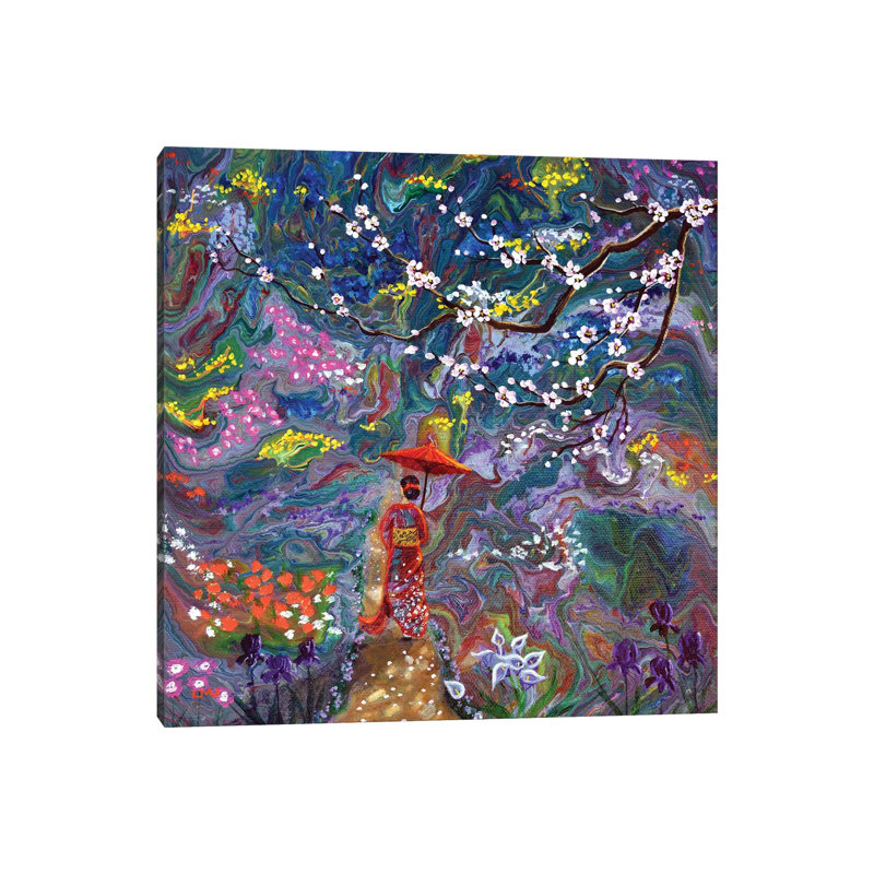 Stroll Through A Mystic Garden by Laura Iverson - Wrapped Canvas Painting, 30.48cm H x 30.48cm W