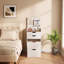 Meuble-lavabo compact compact avec miroir à lumière DEL 3 modes et tabouret de rangement avec repose-pieds, coiffeuse avec rangement pour tiroirs