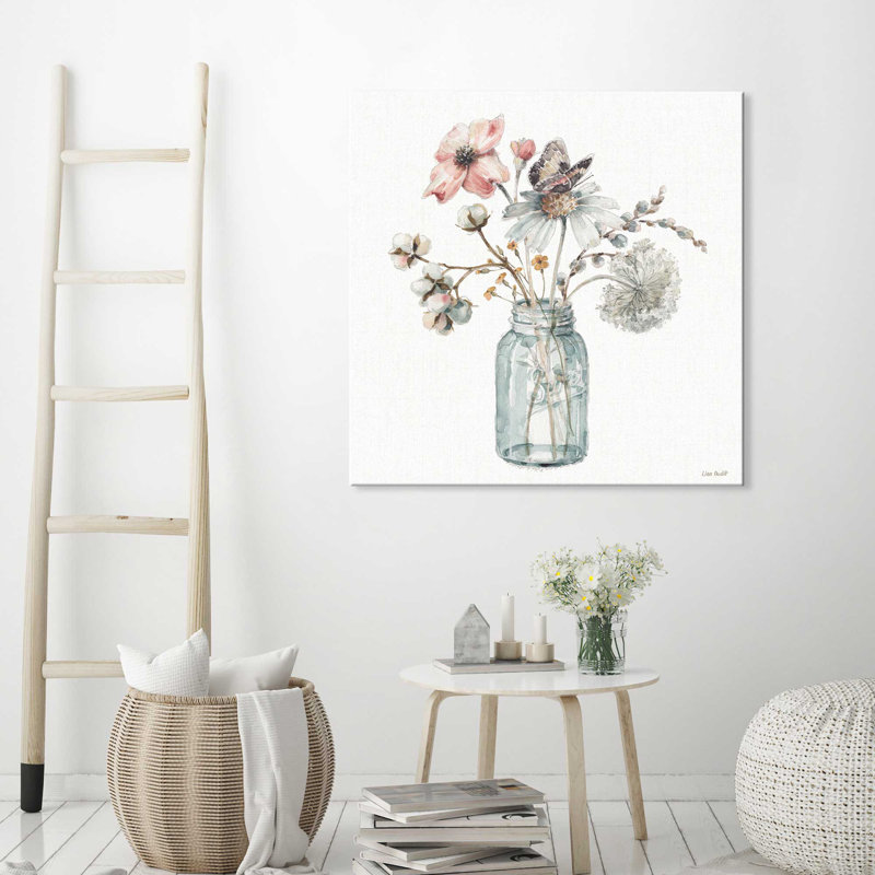 «A Country Weekend IX», reproduction de peinture à l'aquarelle, H 36 po x l 36 po x P 1,5 po, Toile tendue