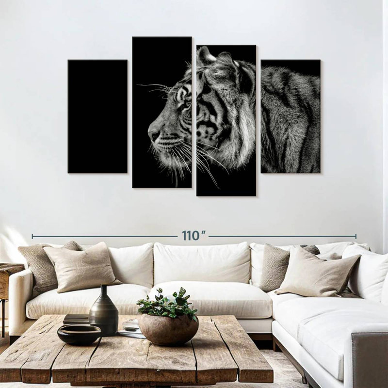 Brampt Tiger Profile, 54" H x 84" W