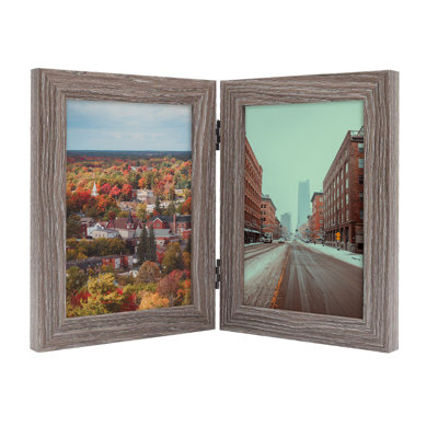 Hinged Desktop Frame with Real Glass Panel
