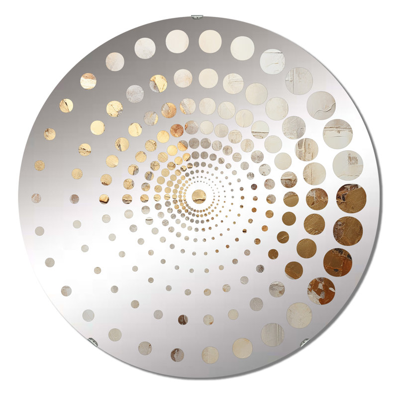 Orman - Miroir mural spiralé, 23,6 po x 23,6 po