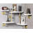 5 Piece Hexagon Industrial Pipe Shelves
