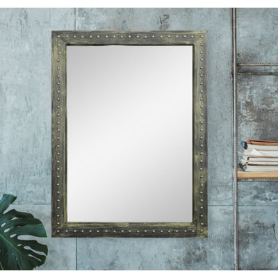Janig Wood Flat Wall Mirror