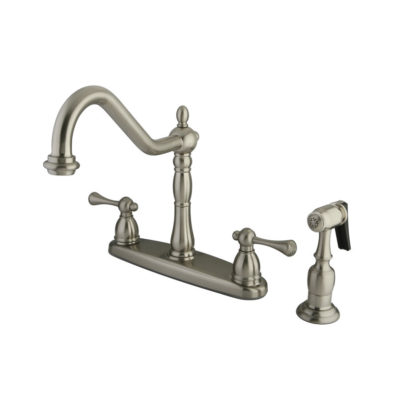 Elizabeth Double Handle Kitchen Faucet, Polished Chrome