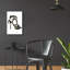 Art mural en verre Glitz and Glam V 'par Mercedes Lopez-2111349049