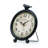 Analog Metal Quartz Movement / Crystal Tabletop Clock in Black