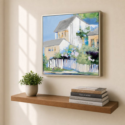 Living By The Water by Jane Slivka - Graphic Art on Canvas