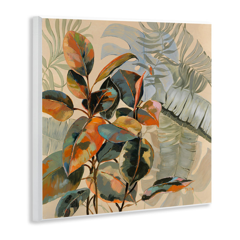 Tropical Foliage Warmth Wall Plaque, design by Dusza