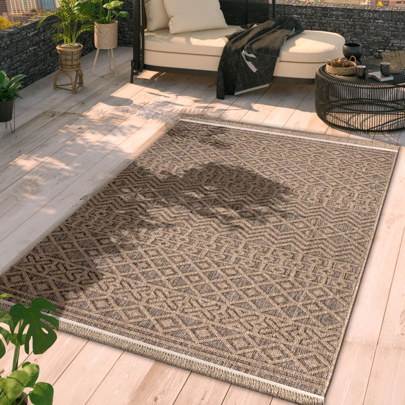 Lacharite Indoor / Outdoor Rug, Rectangle 5'3" x 7'3"