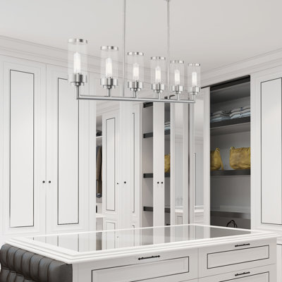 Binghamton 6 - Light Brushed Nickel Pendant