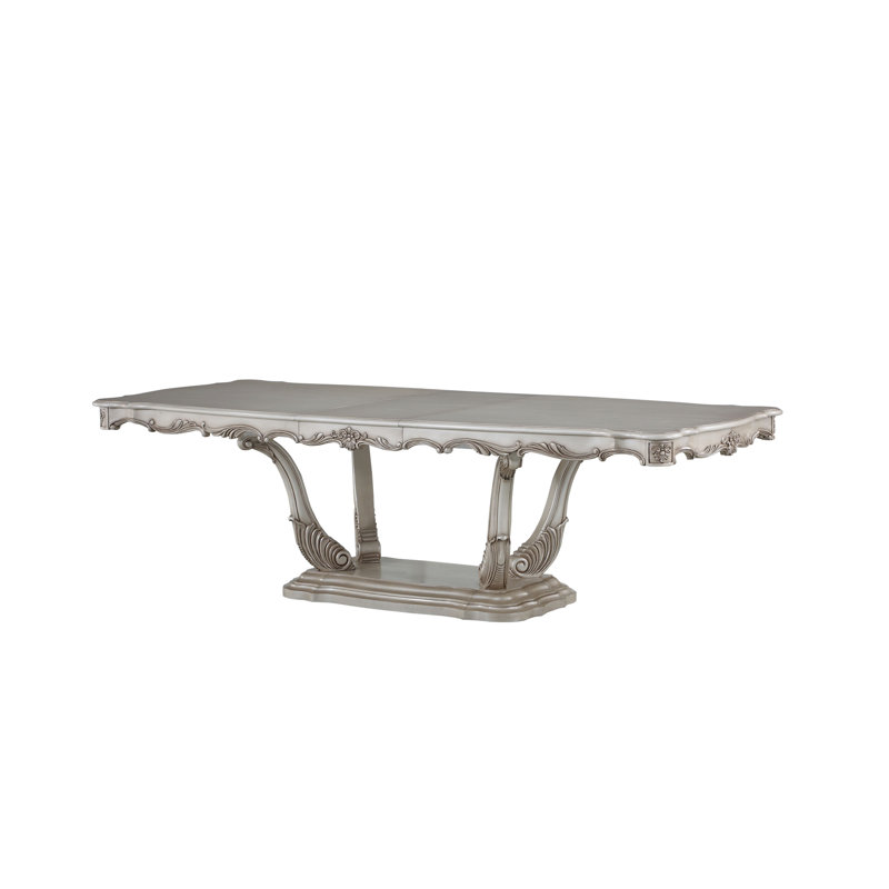 Golden Ivory Finish Dining Table