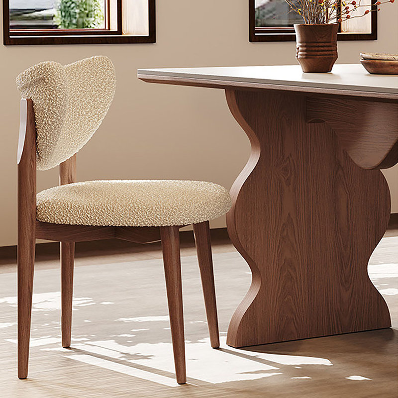 Table de salle à manger Mid-Century Wabi-Sabi, 29.5" H x 70.9" W x 35.4" D