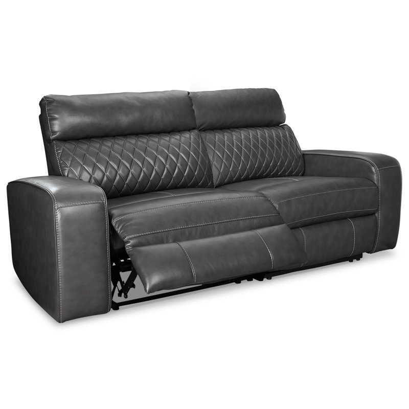 Geoffroy 82'' Faux Leather Power Reclining Loveseat
