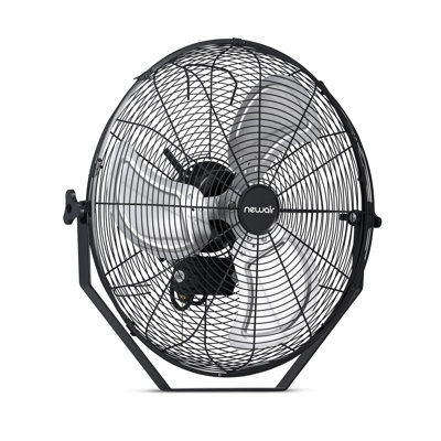 Newair  Outdoor High Velocity Wall Mounted Fan with 3 Speeds and Adjustable Tilt Head