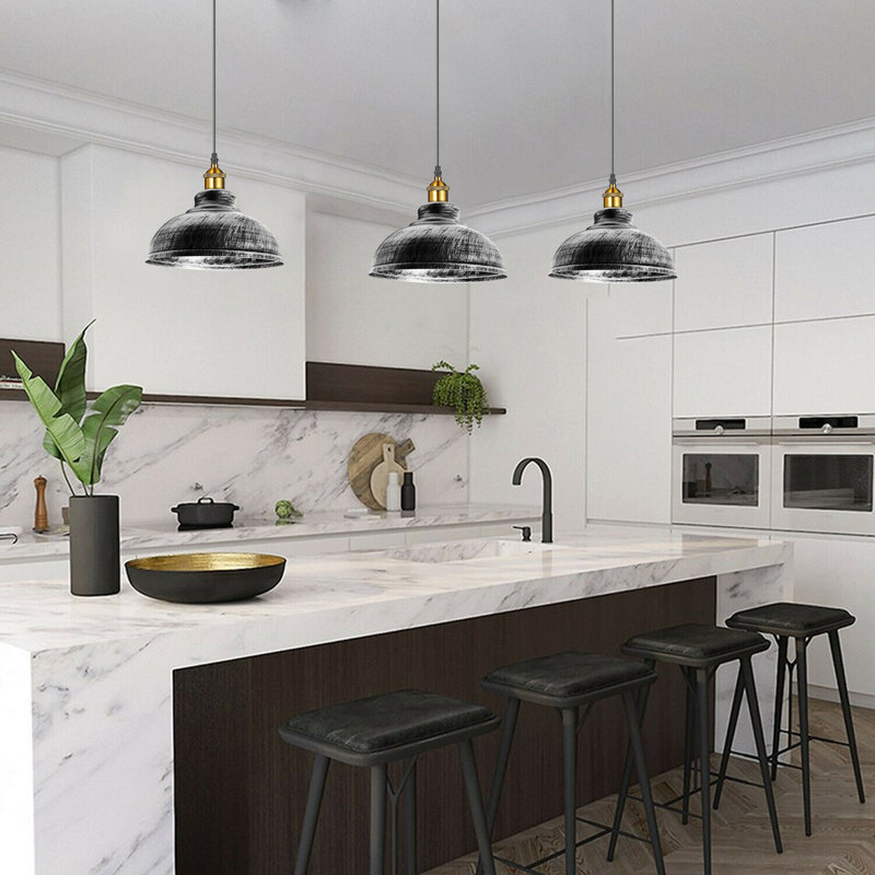 Kingsgate 1 - Light Brushed Silver Pendant