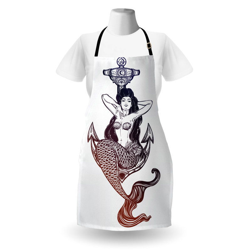 No Pattern Bib Apron