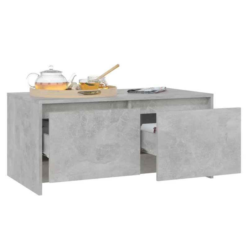 Coffee Table 90x50x41.5 cm Engineered Wood, Concrete Grey