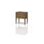 Table de chevet à 2 tiroirs en bois massif brun clair avec placages d'orme, finition latte - Table d'appoint de rangement pour chambre à coucher | Idée de cadeau-1050724913
