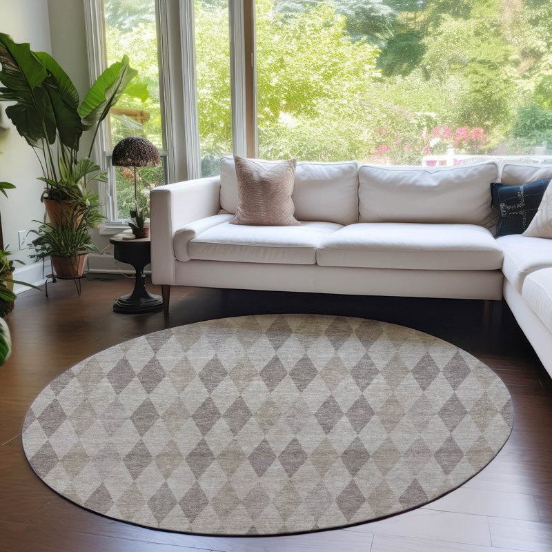 Tapis intérieur / extérieur Clintonville, Rond 8 pi