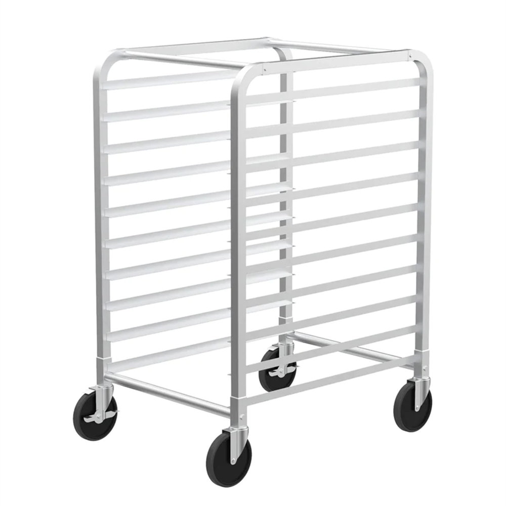 Nadyia 20.2'' W Stainless Steel Shelving Unit with Wheels Rebrilliant