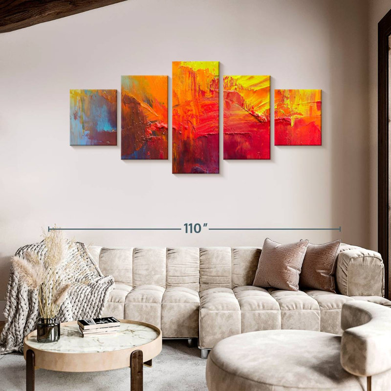 Rainbow In Abstract, 42" H x 92" W